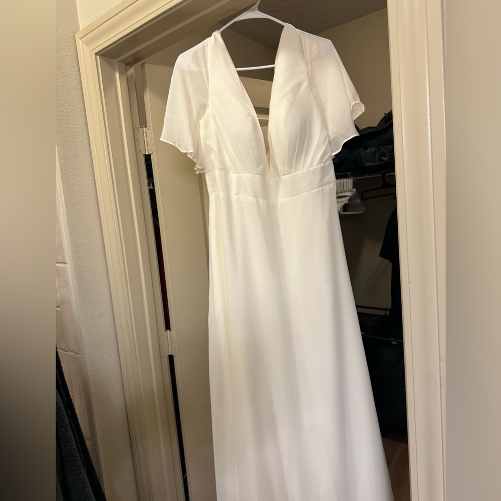 Aline Princess v-neck half sleeve chiffon